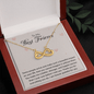 To my Best Friend-Some people arrive Infinity Heart Necklace