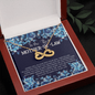 Message mother in law Infinity Heart Necklace