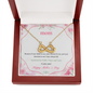 Message Card Mother day -final Infinity Heart Necklace