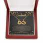 To My Soulmate - Each time I think of you Infinity Heart Necklace