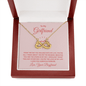 To My Girlfriend - From the day you walked into my life Infinity Heart Necklace