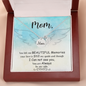 You left me mom necklace