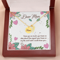 Dear Mom I love you so much mom necklace