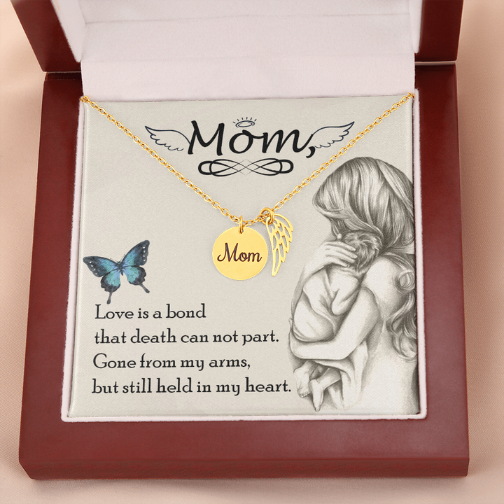 Love is bond mom necklace