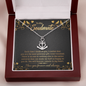 To My Soulmate - Each time I think of you Anchor Necklace
