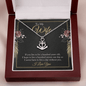 To My wife - if you live to be a hundred years old Anchor Necklace