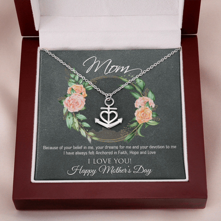 Mothers Day Anchor Necklace