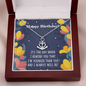 To my beautiful wife - you are my everything Anchor Necklace