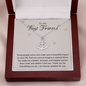 To my Best Friend-Some people arrive Anchor Necklace