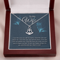 To my wife-I love the way Anchor Necklace