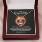 To My Gorgeous Wife - Every time I see you Anchor Necklace