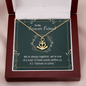 To my forever friend - We're always together Anchor Necklace