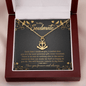 To My Soulmate - Each time I think of you Anchor Necklace