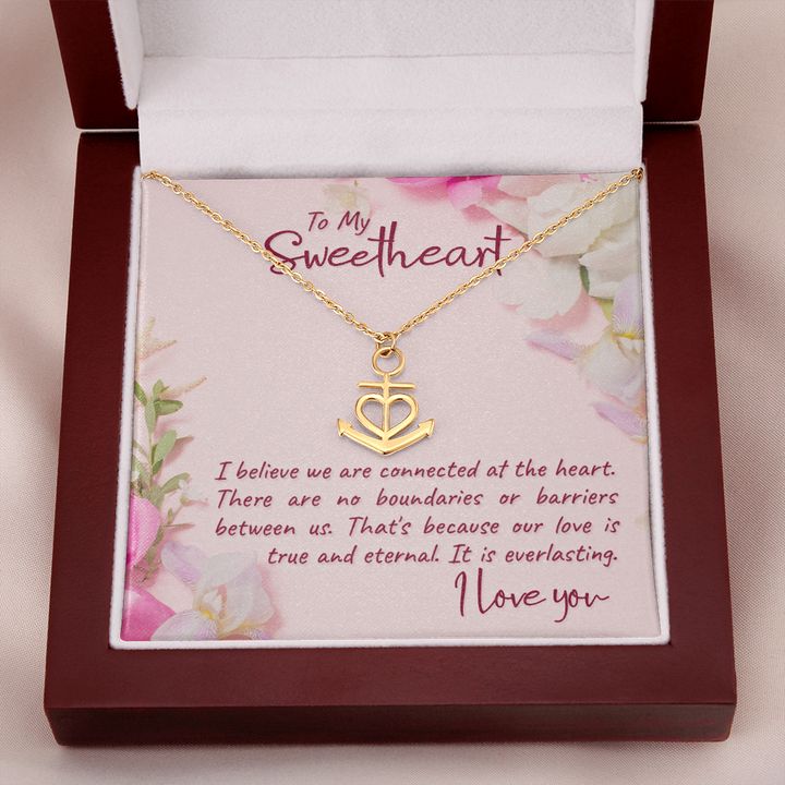 To my sweetheart-I believe Anchor Necklace