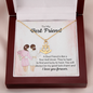 To my best friend - a best friend is like a four-leaf clover Anchor Necklace