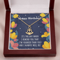 To my beautiful wife - you are my everything Anchor Necklace
