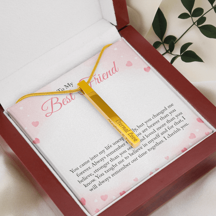 2 Sided Engraved Pendent ( Cherishable Best friend )