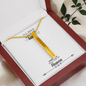 2 Sided Vertical Pendent (i'll hold you in my heart)