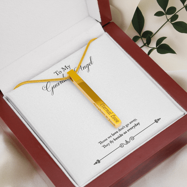 Guardian angel (2 Sided Vertical Pendent)