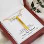 4 Sided Engraved Pendent ( For Gorgeous Wife )