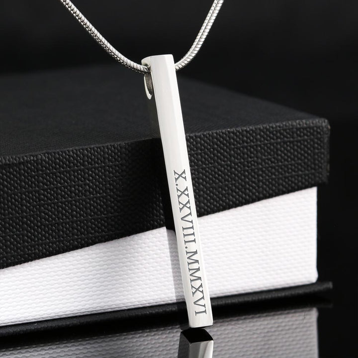 To my Best Friend-Some people arrive Roman Numeral Vertical Stick