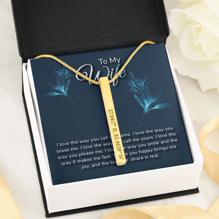 To my wife-I love the way Coordinates Vertical Stick
