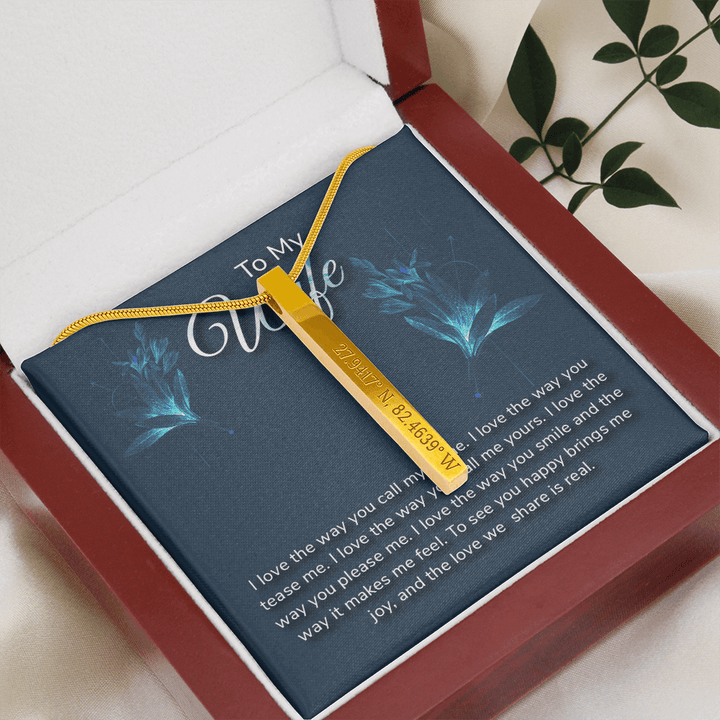To my wife-I love the way Coordinates Vertical Stick