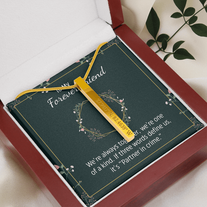 To Forever Friend - We're always together Coordinates Vertical Stick