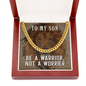 Be a warrior, not a worrier Cuban link Chain