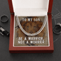 Be a warrior, not a worrier Cuban link Chain