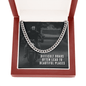 Difficult roads often lead to beautiful places Cuban link Chain