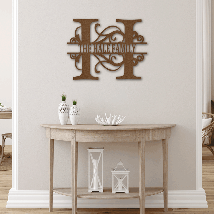 Split Letter Monogram For your house