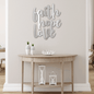 Faith Hope Love Steel Sign