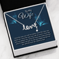 To my wife-I love the way love Necklace