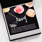 To my Wife-Just when I think love Necklace
