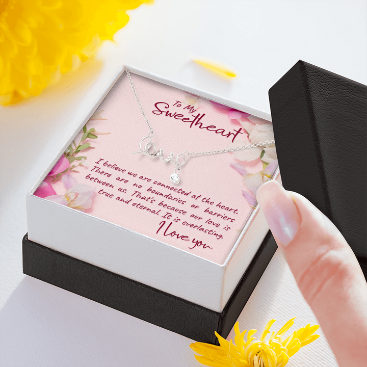 To my sweetheart-I believe love Necklace