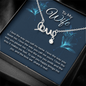 To my wife-I love the way love Necklace