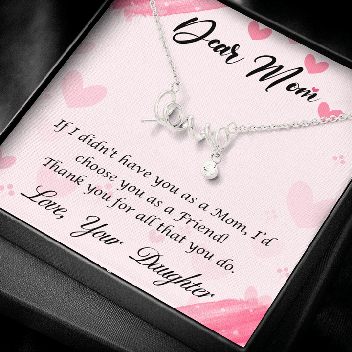 Dear Mom, Happy Mother’s Day! You’re the mom Love Necklace