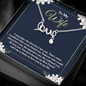 to my wife - i remember the first day i met you Love Necklace