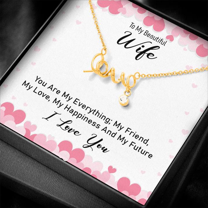 In loving memory... Those we love don’t go away Love necklace
