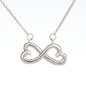To my Best Friend-Life is partly Infinity Heart Necklace