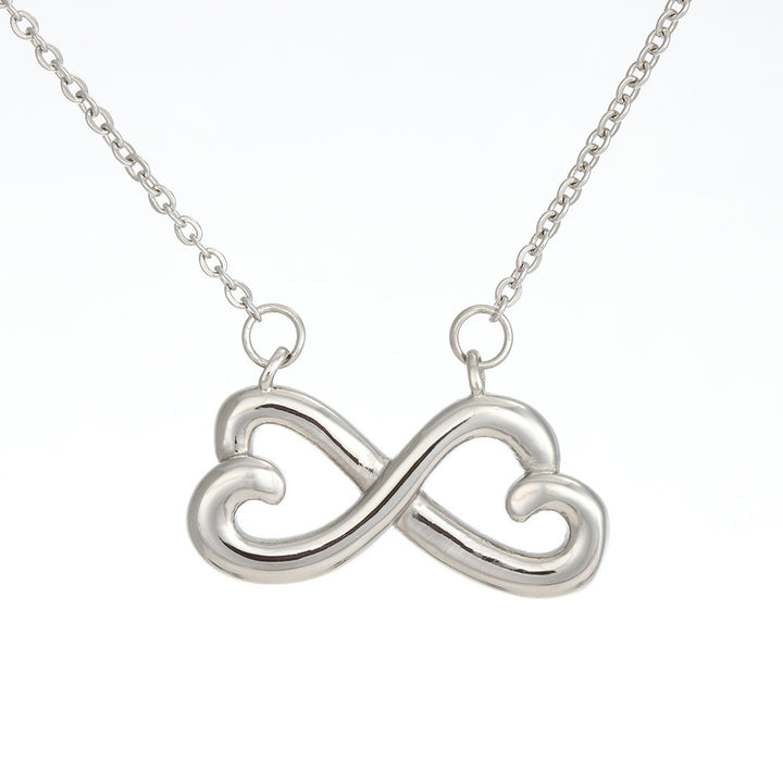 To my Best Friend-Some people arrive Infinity Heart Necklace
