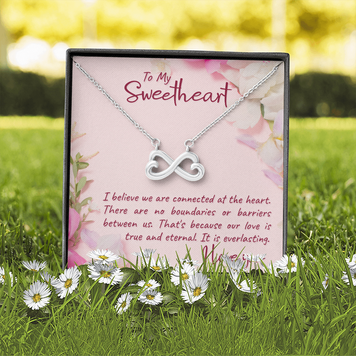 To my sweetheart-I believe Infinity Heart Necklace