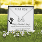 Happy Mothers day mom Infinity Heart Necklace