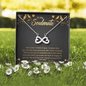 To My Soulmate - Each time I think of you Infinity Heart Necklace