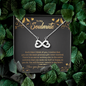To My Soulmate - Each time I think of you Infinity Heart Necklace