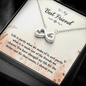 To my Best Friend-Life is partly Infinity Heart Necklace