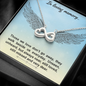 In loving memory... Those we love don’t go away Infinity Heart Necklace
