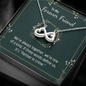 To my forever friend - We're always together Infinity Heart Necklace