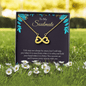To My Soulmate - life may not always be sweet Infinity Heart Necklace